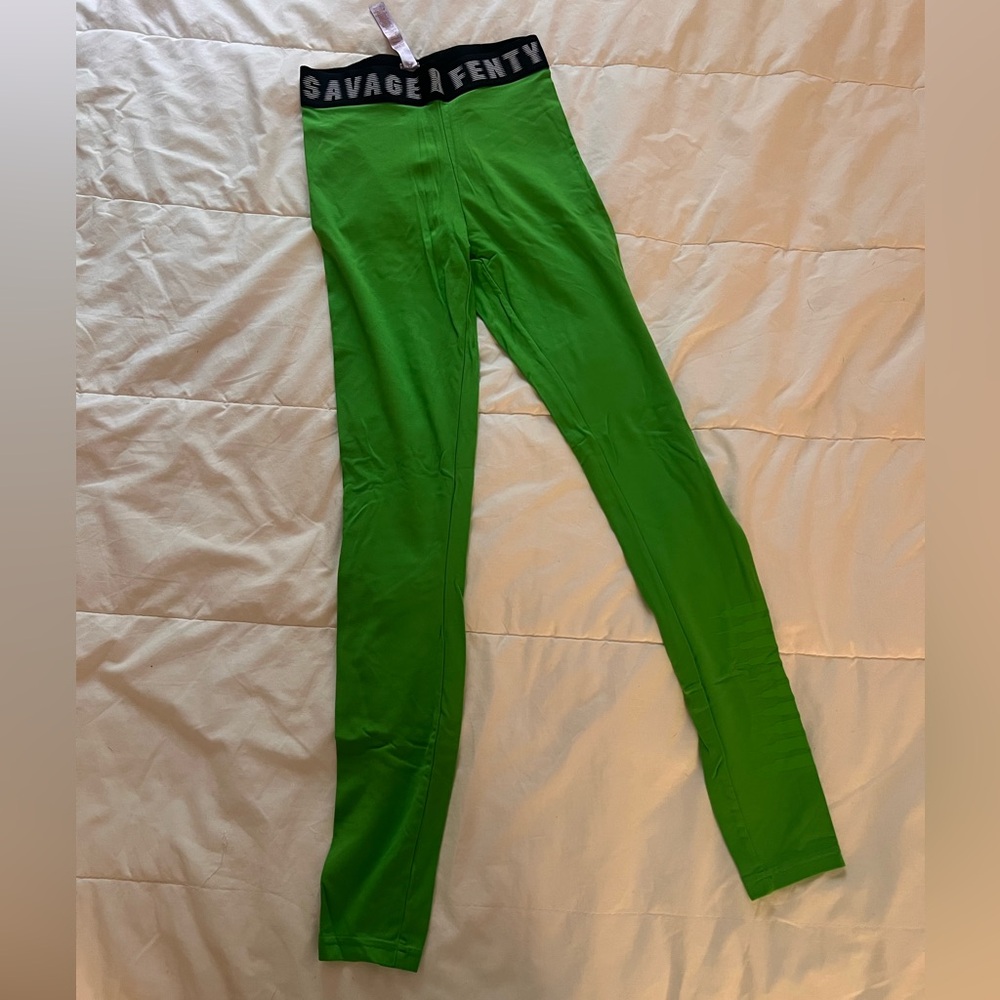 Savage X Fenty Vibrant Green Leggings